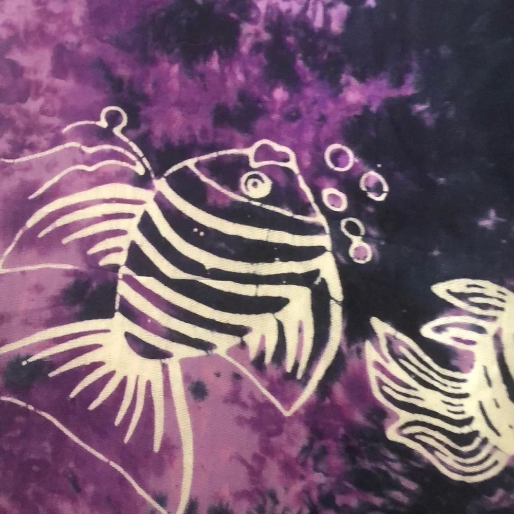 Sarong Purple Swimsuit Cover Up Side Tie Skirt OS